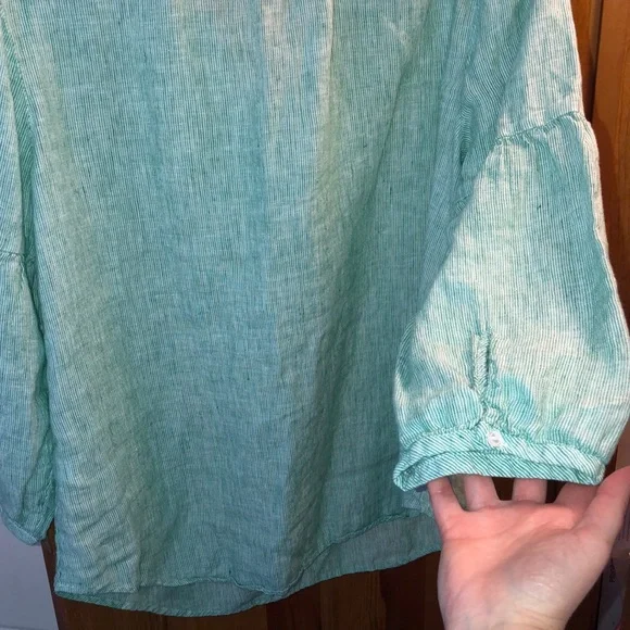 Talbots Linen Top Sz Large - Picture 4 of 6
